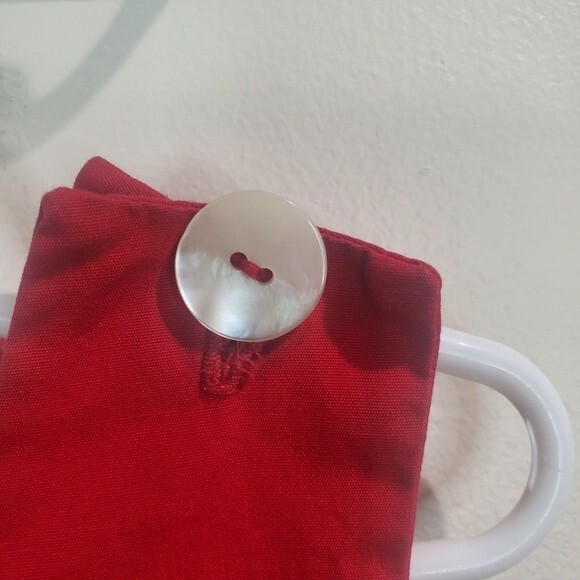 Red plaid jumper with snaps cotton size 2t - Picture 4 of 6